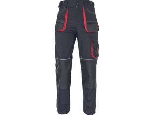 Kalhoty PAS FF BE-01-003 Carl černé/červené doplňky