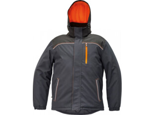 Knoxfield zimní bunda antracit-oranž