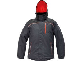 Knoxfield zimní bunda antracit-červená