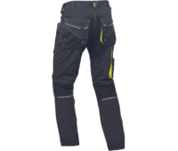 SHELDON kalhoty antracit/žlutá