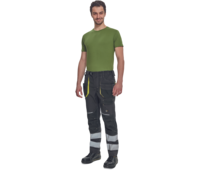 SHELDON RFLX kalhoty do pasu antracit/žlutá