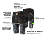 BNN PREDATOR Shorts black/grey šortky-5