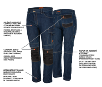 BNN ICARUS Jeans blue kalhoty do pasu-9