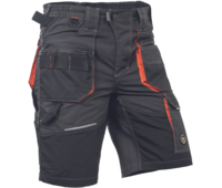 EMERTON PLUS šortky antracit/oranžová-2