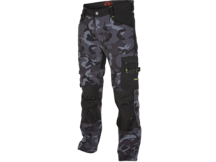 CAMOS TROUSERS BLACK/GREY kalhoty pas maskáč