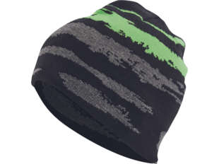NOORD čepice pletená černá/zelená