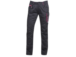 FLORET H6301 Dámské kalhoty černé/růžové