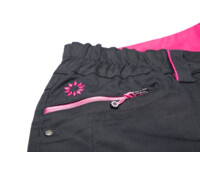FLORET H6301 Dámské kalhoty černé/růžové-6