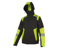 BNN REFLECTOS Jacket black/yellow softshell bunda-1