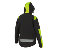 BNN REFLECTOS Jacket black/yellow softshell bunda-2