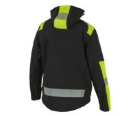 BNN REFLECTOS Jacket black/yellow softshell bunda-3