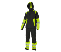 BNN REFLECTOS Jacket black/yellow softshell bunda-6