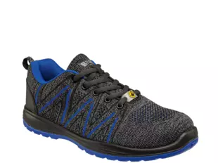 BNN KNITTER S1 ESD Blue Low POLOBOT. textil Modrá