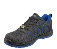 BNN KNITTER S1 ESD Blue Low POLOBOT. textil Modrá-3