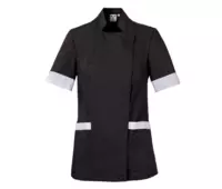PAYPER AMBER LADY dámský plášť, krátký rukáv-černá/bílá