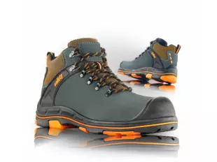 VM PORTO 2680-S3L bezpeč.obuv kotník šedá/oranžová