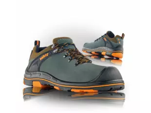 VM BRAGA 2685-S3L bezpeč. polobotka šedá/oranžová