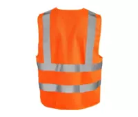 CXS WOKING vesta reflexní vertikal pruhy oranžová-1