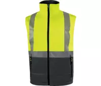 Delta FAST Bunda Softshell reflexní ŽLUTÁ/šedá-3