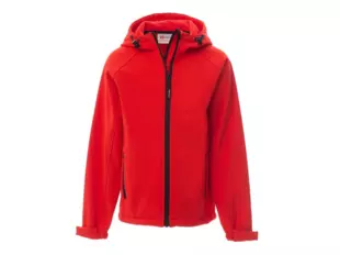 PAYPER GALE KIDS dětská softshell bunda kapuce-červená