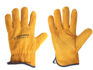 Celokožené zateplené rukavice PROFIK WINTER