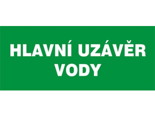 hlavní úzávěr vody