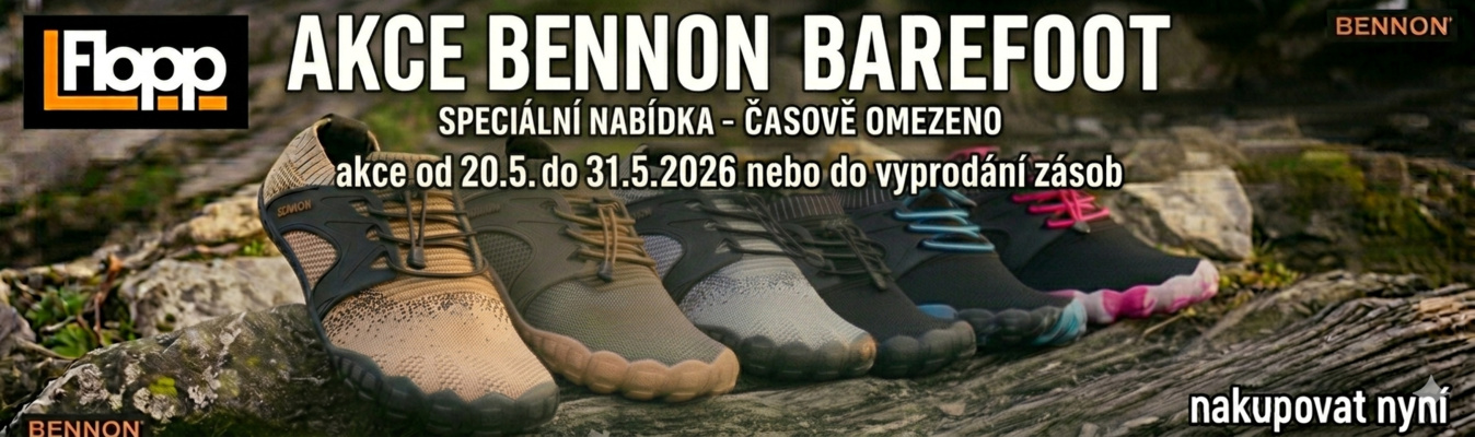 FLOPP AKCE NENNON BAREFOOT a FORCE do 31.5.2026 nebo do vyprodání zásob